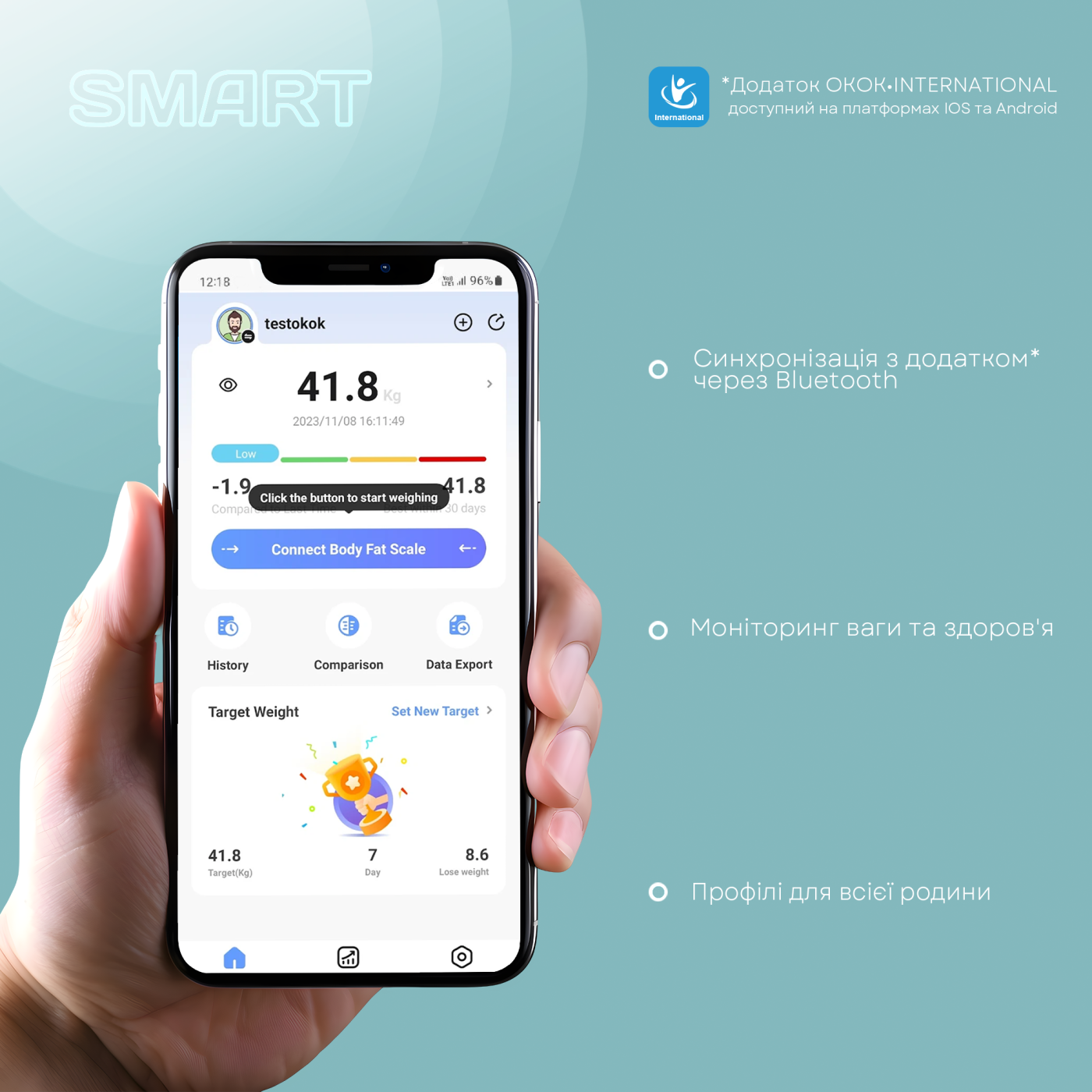 Ваги підлогові LIBERTON LBS-0815 Smart