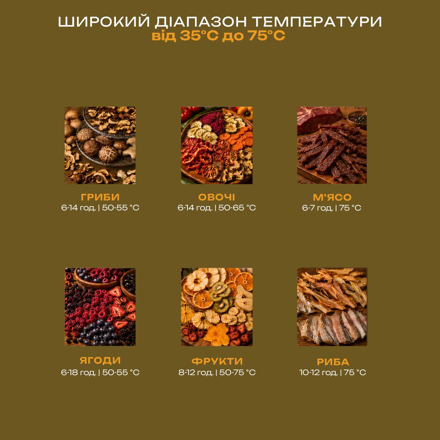 Сушарка для овочів та фруктів SU-04FD02